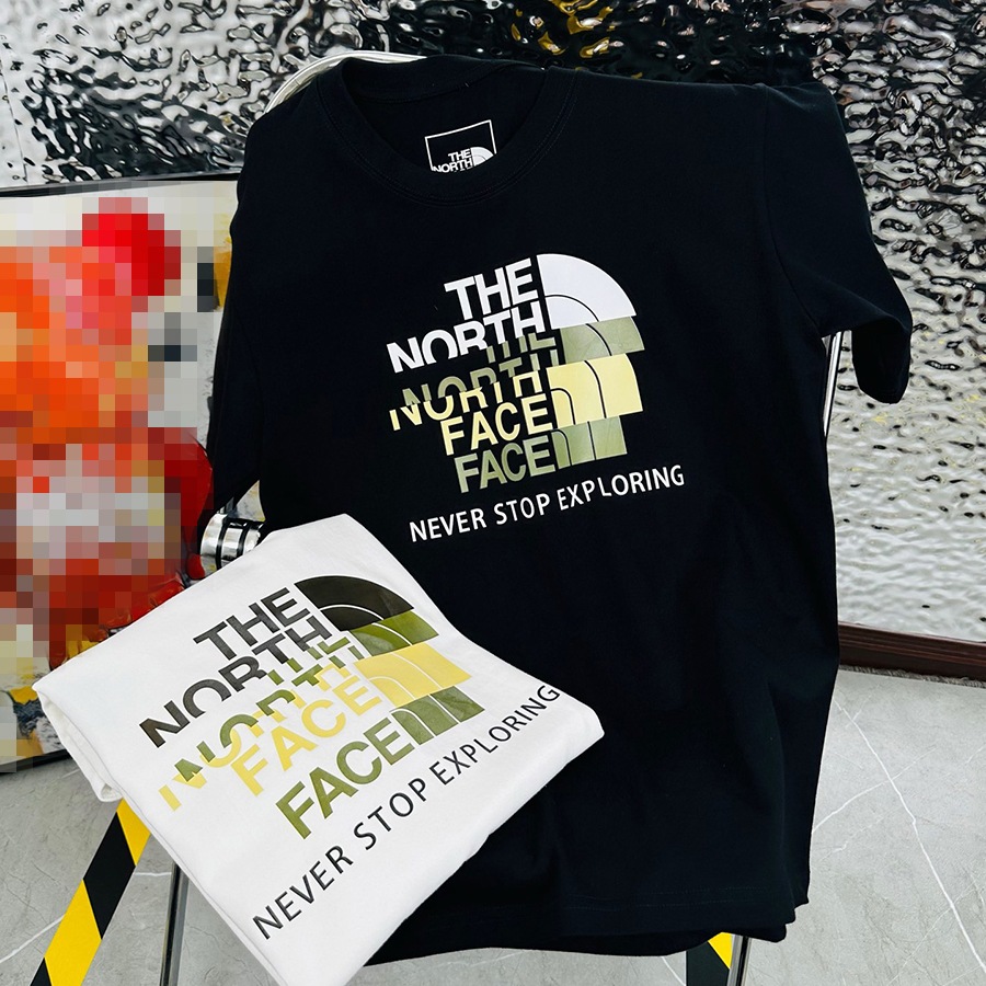 THE NORTH FACE ノースフェイス 半袖Tシャツ コットン ベーシックショートスリーブ ブラックホワイト NF0A7QQW
