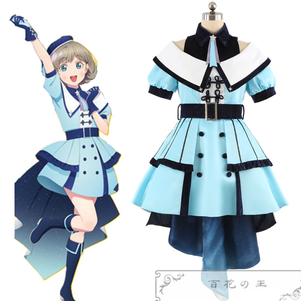 ラブライブ！唐可可 決勝ステージ衣装 スーパースター!! Liella! リエラ 君・街・空・星 コスプレ衣装 コスチューム