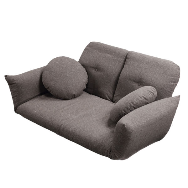 リクライニング2人掛けローソファー フラビオ 71500007-br ブラウン 25,474円