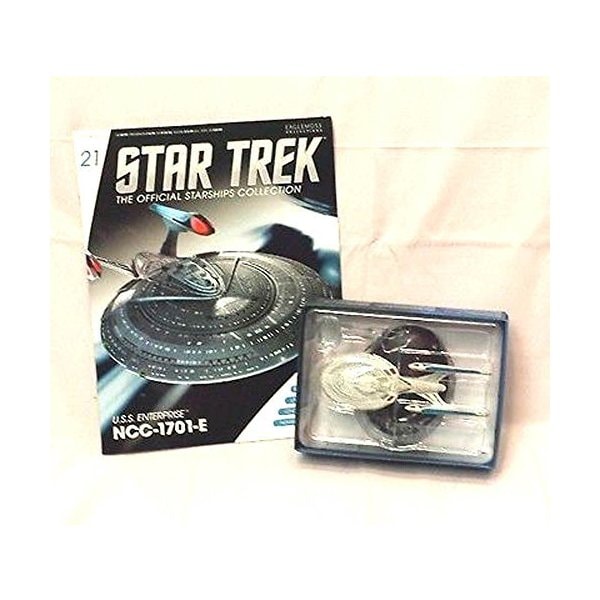#21 Star Trek USS ENTERPRISE E Die-Cast Metal Ship-UK/Eaglemoss w Mag by Eaglemoss 並行輸入品