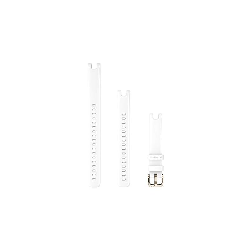 【3日以内発送】ガーミン Accessory バンド 14mm White Silicone/Cream Gold 小
