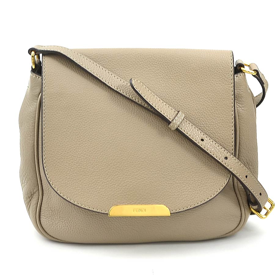 フェンディ FENDI ショルダーバッグ レザー ベージュ レディース 8BT214-Q10 h30565a