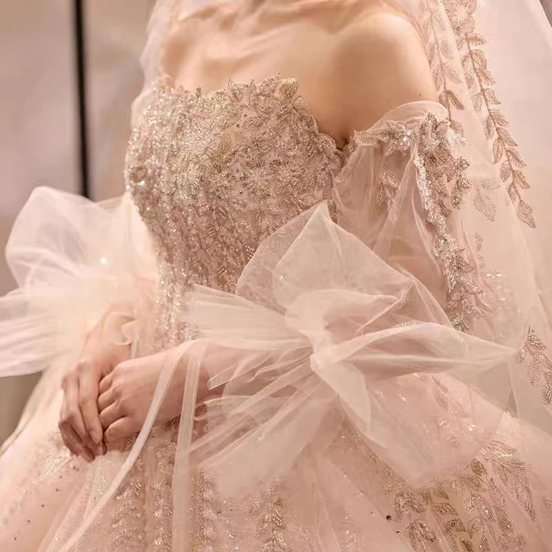 ウエディングドレス 3way ロングドレス 二次会 プリンセスラインドレス 華やか 花嫁 結婚式 ウ