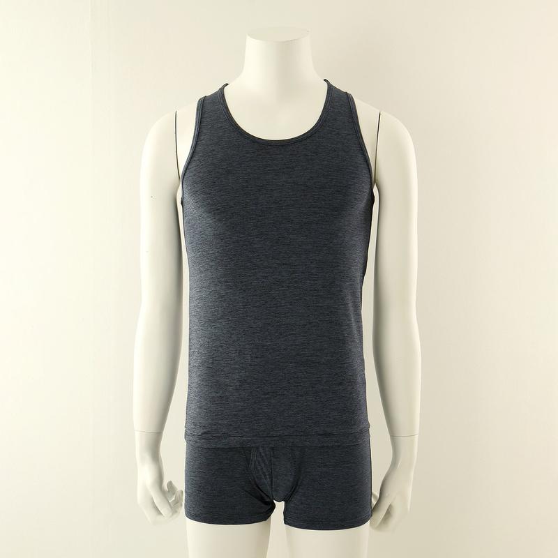 []WMV2404R WMP2404 伸縮性に優れたストライプメンズベストランニングドロワーズパンツセット