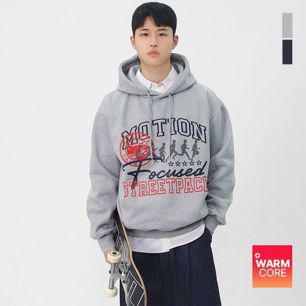 メンズ デイリーグラフィックTシャツ オーバーフィット起毛パーカー SNE058