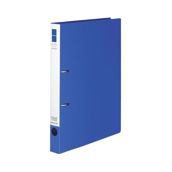 (まとめ) コクヨ リングファイル(スリムスタイル) A4タテ 2穴 220枚収容 背幅33mm 青 フ-URF430B 1冊 (×20セット)