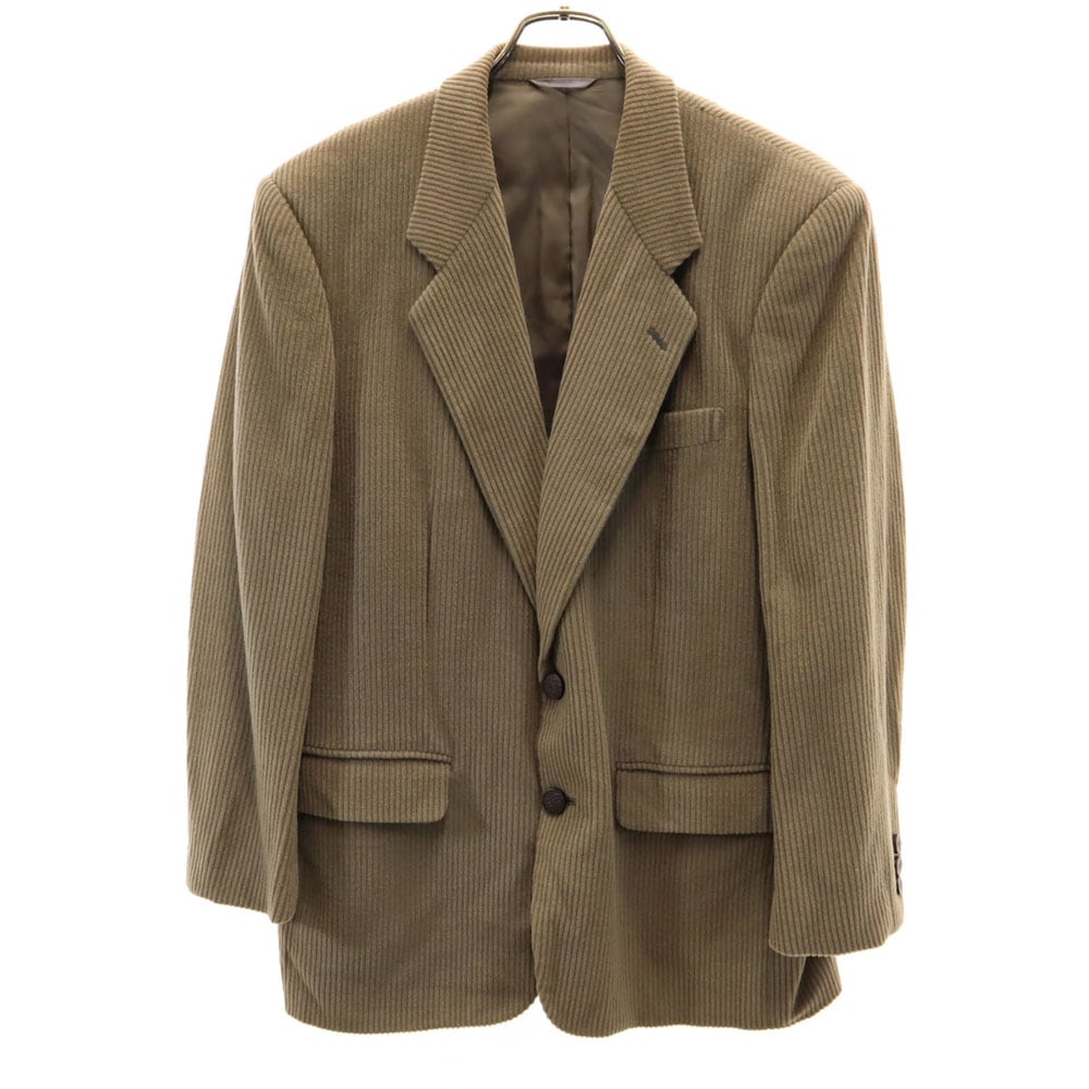 90s 日本製 オールド コーデュロイ テーラードジャケット 94AB4 アッシュブラウン系 太畝 ブレザー メンズ