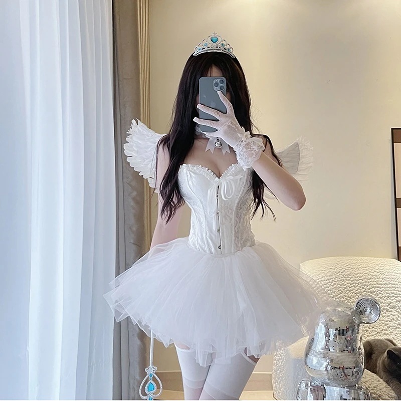コスプレセクシー純欲メイド制服小ハロウィン天使コスプレ衣装バニーのクリスマス衣装