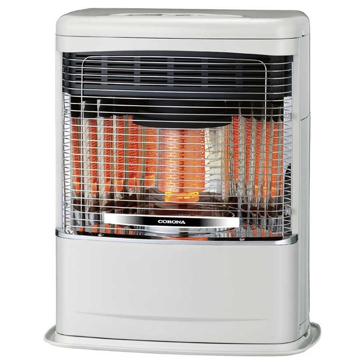 寒冷地用大型ストーブ ミニパル Vシリーズ FF式輻射 主に11畳 灯油 トップクールタイプ ホワイト FF-VT4224P-W