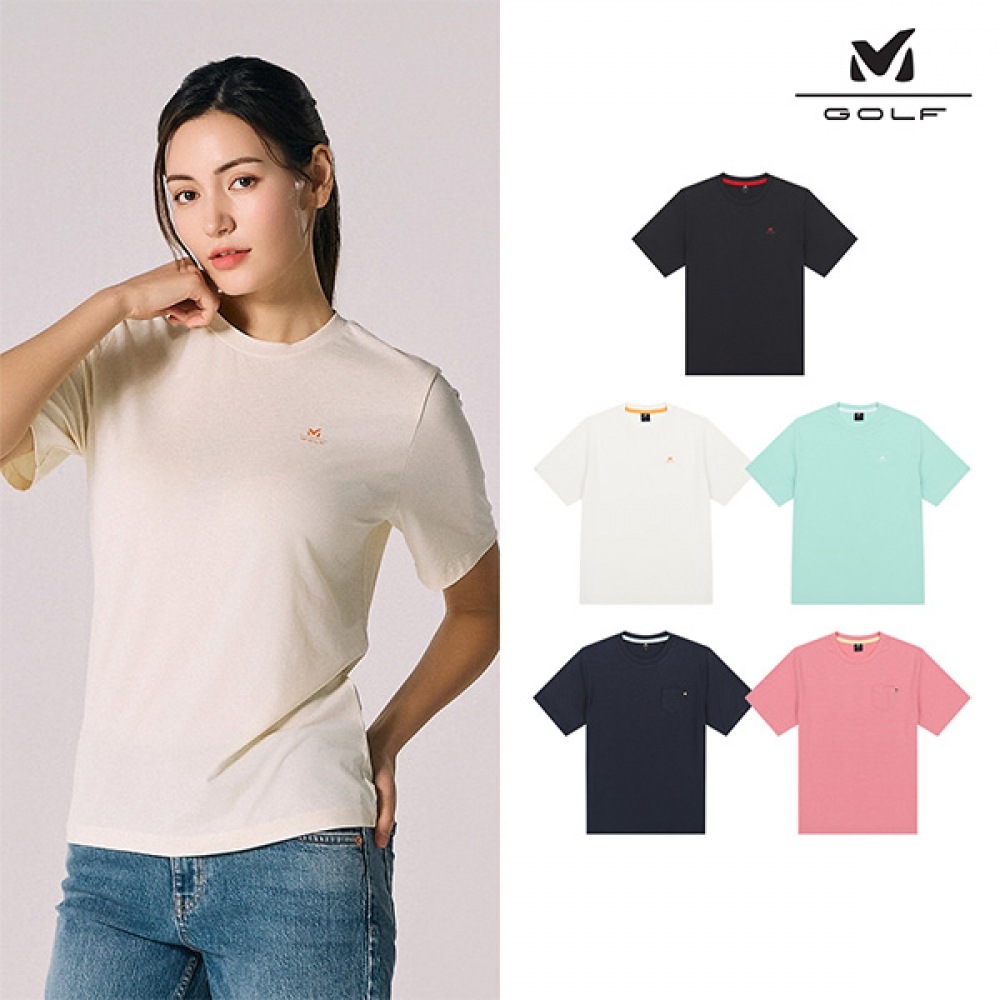 [ミーレゴルフ] レディースストレッチラウンド半袖Tシャツ5点セット