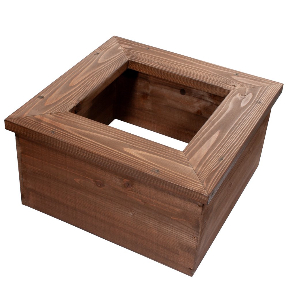 直径４４ｃｍ睡蓮鉢用　ビオトープ木製枠　角型　Ｗ５００XＬ５００XＨ２６５ｍｍ　ＣＲＣ15―10―02―20―00