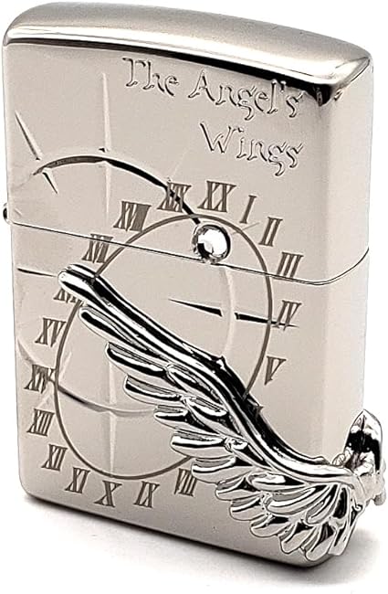 【2000個限定 ZIPPO】 2024 エンジェルウイングプラチナコーティング 銀 シルバー 人気 限定ジッポ プレゼント おしゃれ レア 羽ジッポ 翼 鏡面加工