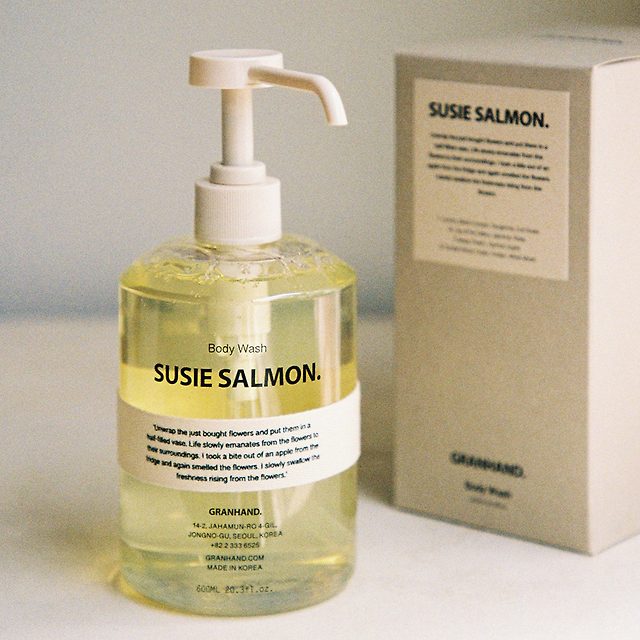 グランハンド ボディウォッシュ 600ml スジサーモンの香り 韓国フレグランスボディソープ