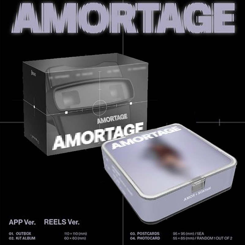 [MEGA][2種セット] (APP Ver.+REELS Ver.) JISOO ミニアルバム [AMORTAGE] / blackpink /チャート反映