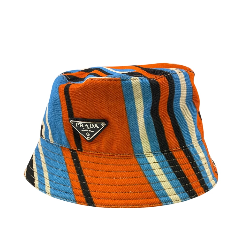 プリントドリル コットン その他帽子 マルチカラー メンズ