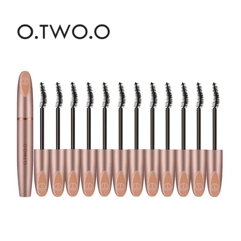 O.tw-シルクファイバーマスカラO.O-3D,厚く,防水,プロフェッショナル,アイメイク,まつげエクステ,12ユニット