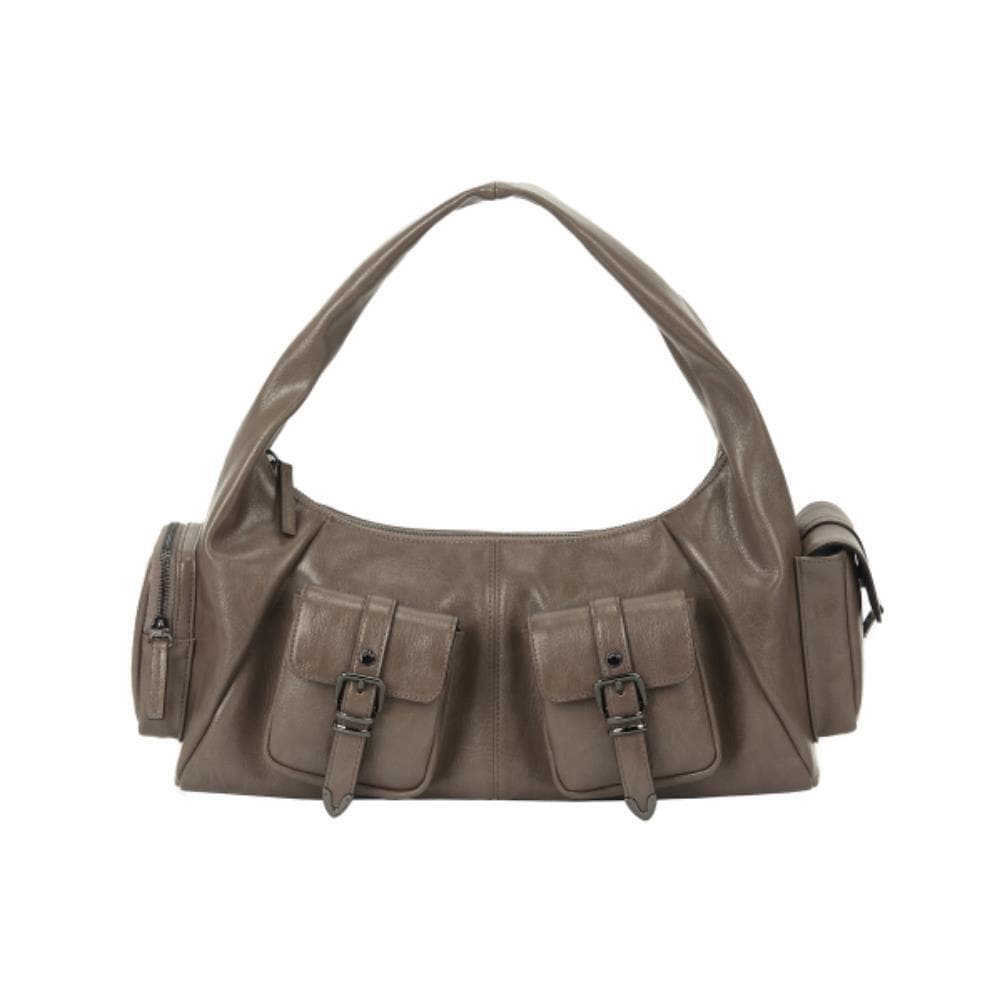 TREEMINGBIRD TetraPocket Hobo Shoulder Bag Brown TM251 19,688円