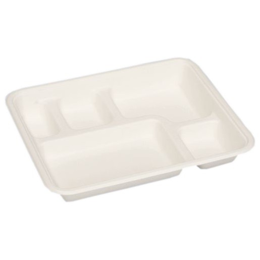 パルプモールド容器　モールド弁当　MB-2　無地　236×196×132mm　50枚×20入【メーカー直送・代引き不可・時間指定不可・沖縄離島不可】