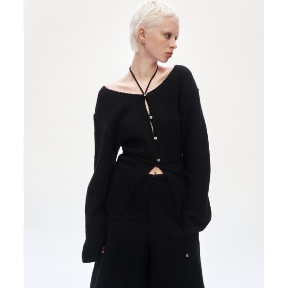 TREEMINGBIRD 2way Strap Knit Black TMB233KT702_70