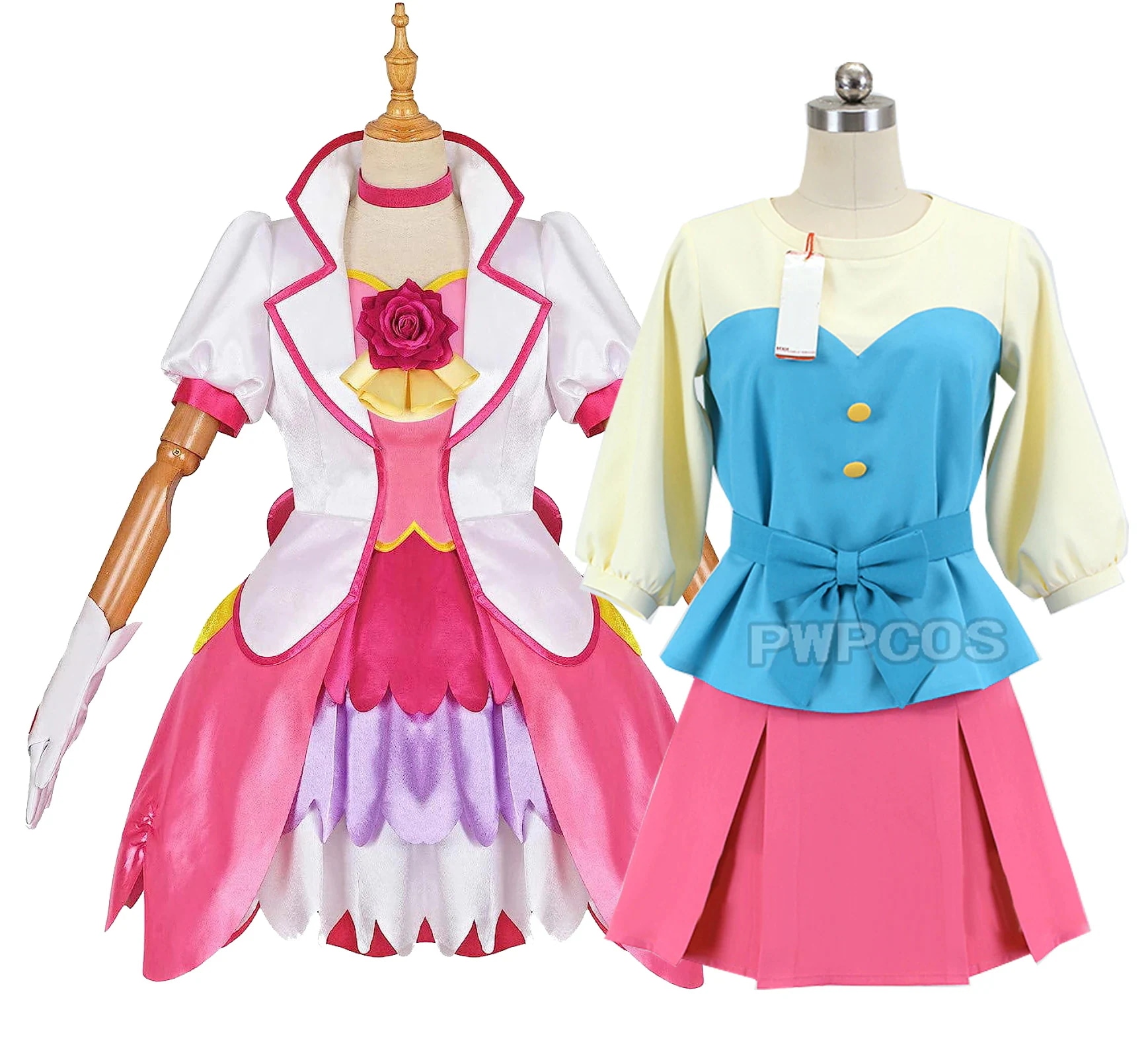 2種類 花寺 のどか キュアグレース コスプレ衣装 制服 変装 クリスマス アニメ イベント パーティ コスチューム