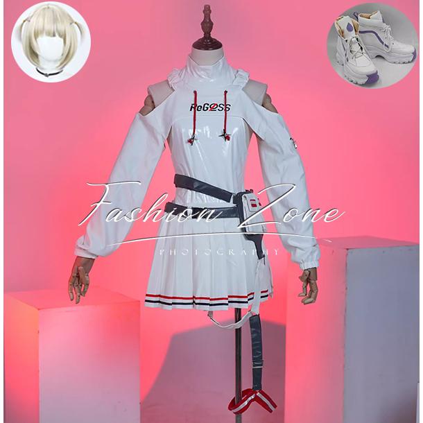 hololive ホロライブ Vtuber 風 轟はじめ とどろき はじめ ReGLOSS コスプレ衣装 ウィッグ 靴 cosplay ハロウィン 演出服 変装