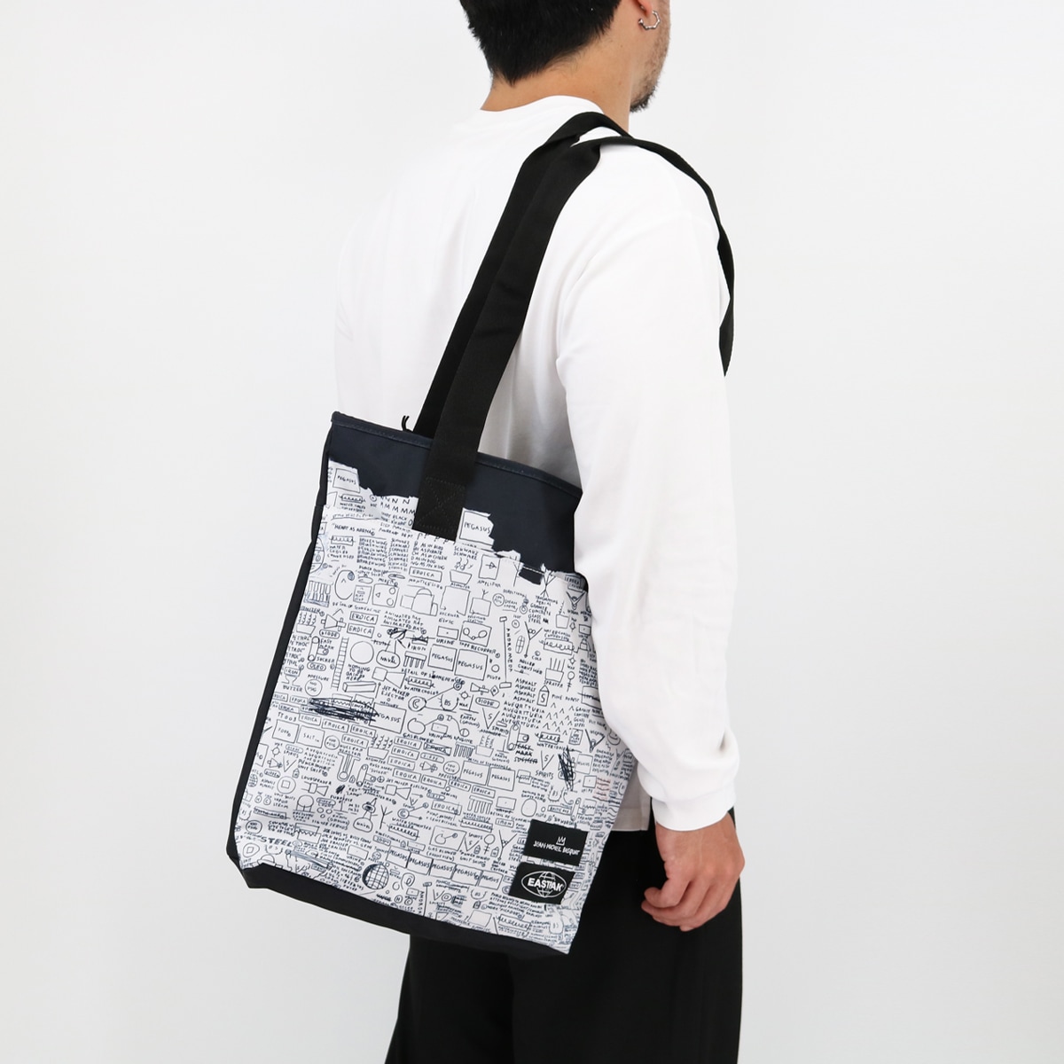 EK0ABIC SHOPPR TOTE トートバッグ 鞄 軽量 旅行 ロゴ レディース メンズ ユニセックス A4収納可能 プレゼン