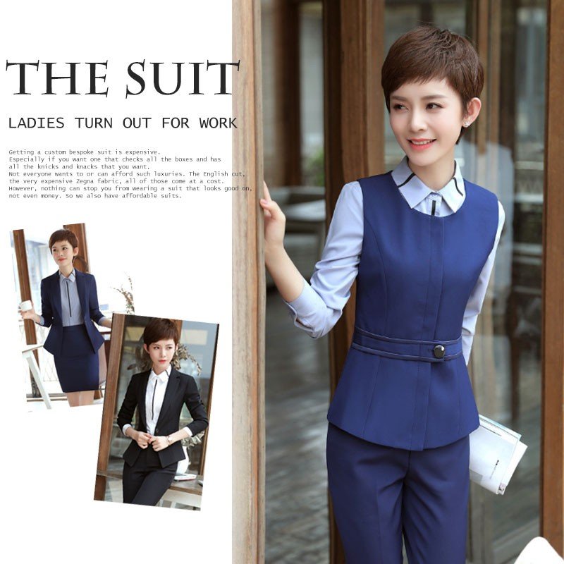 スーツ フォマールスーツ　スカートスーツ　四点セット　スーツジャケット　ベスト　膝丈　スカート　OL通勤ウエア　セット　オフィス就活面接　制服　細身