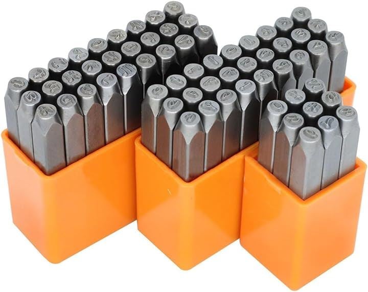 レザークラフト用ポンチ 英字刻印セット 炭素鋼 数字