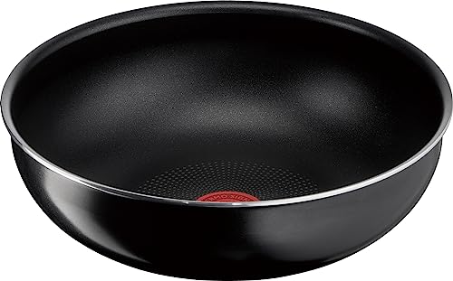 ティファール 取っ手のとれる 炒め鍋 28cm 深型 中華鍋 ガス火専用 PFOAなどの有害物質不使用 「インジニオネオ ハードチタニウムインテンス ウォックパン」 こびりつきにくさ長持ち ブラッ