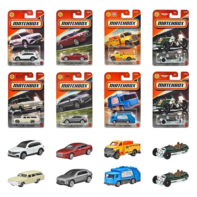 マッチボックス(Matchbox) ベーシックカー Gアソート 乗り物おもちゃ ミニカー 24台入り BOX販売 3歳から マルチ 98CG-30782