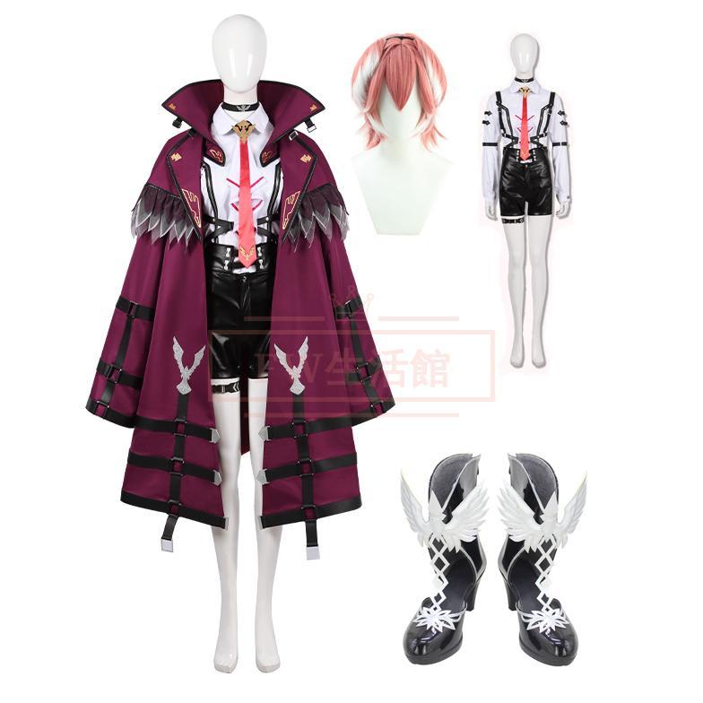 【新品開催 即納】バーチャルYouTuber ホロライブ 鷹嶺ルイ コスプレ衣装ウィッグ 靴コスチューム cosplay イベント 演出服 アニメ変装 仮装