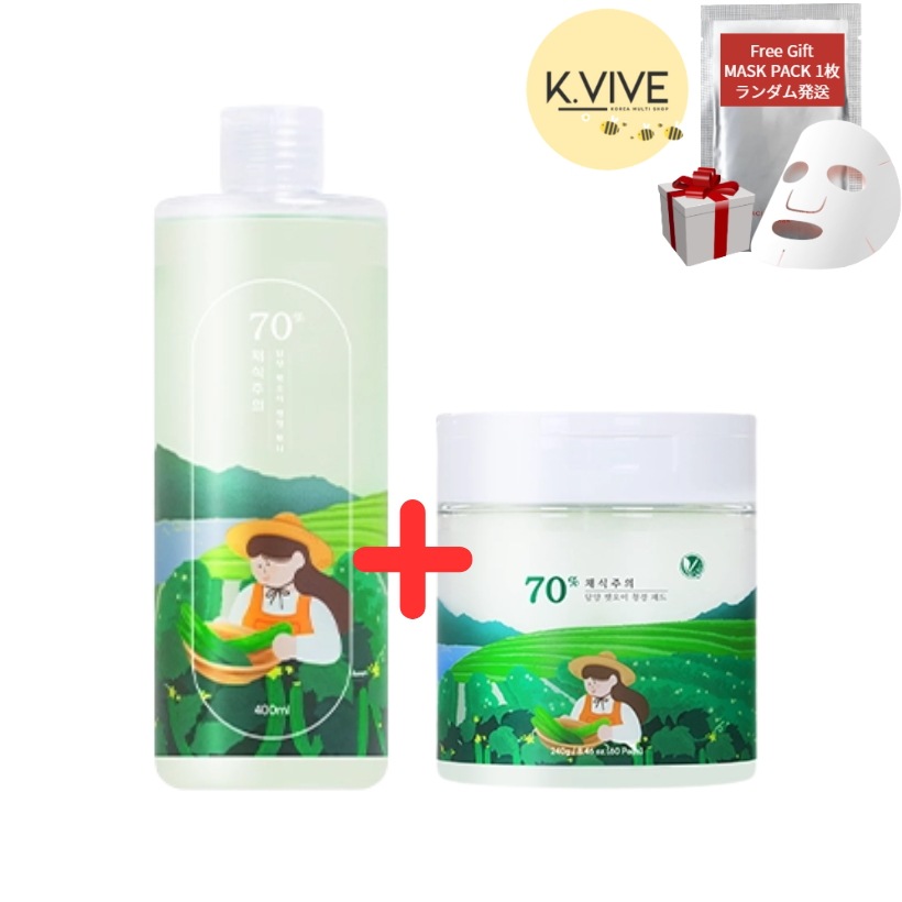 [1+1セット]クーリングトナー キュウリ 400ml 1個+トナーパッド 60枚 1個 /水分/鎮静/保湿/さっぱり 化粧水/フレッシュキュウリ/韓国コスメ 化粧水/ビーガン化粧水 6,282円