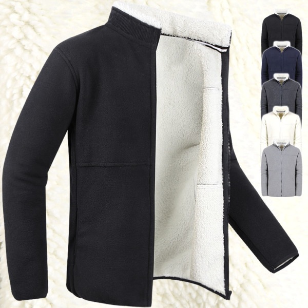 M-4XL 起毛 ウール フリース ジップアップ フリース ジャケット ビッグサイズ