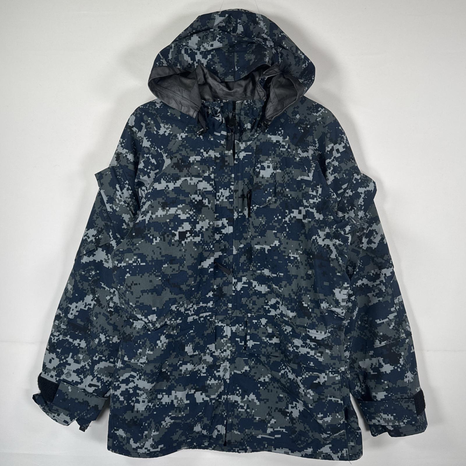 古着 ミリタリージャケット ECWCS GORE-TEX デジカモ ゴアテックスパーカー カモフラ 迷彩 実物 small short ネイビー メンズ 12,210円