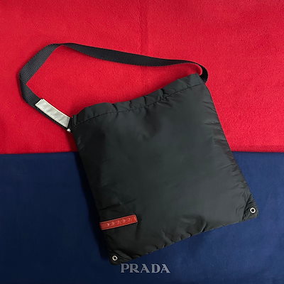 Qoo10] PRADA プラダスポーツショルダーバッグ ナイロン