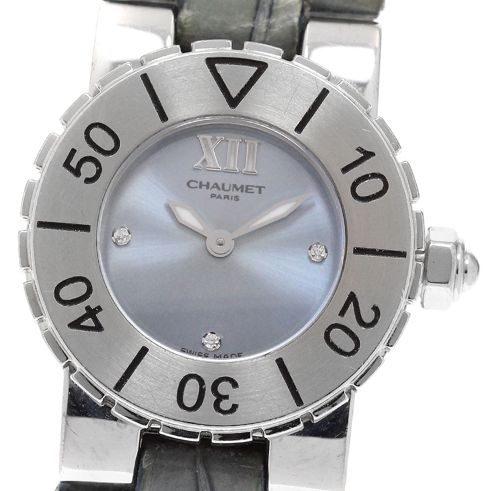 ショーメ Chaumet クラスワン 3Pダイヤ クォーツ レディース _917493【中古】