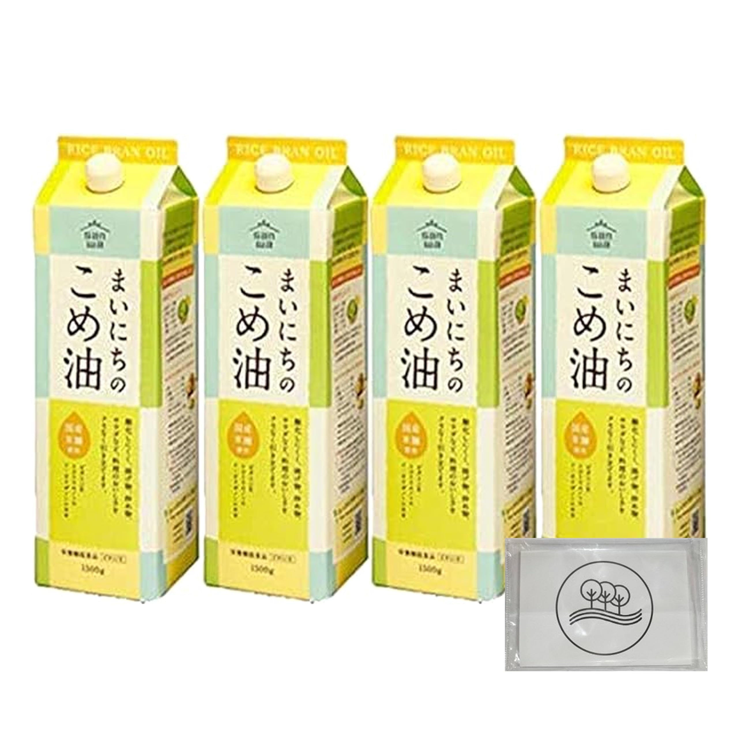 【大容量】 三和油脂 まいにちのこめ油 1500g 4本セット みづほ volonte810 オリジナルティッシュペーパー付き