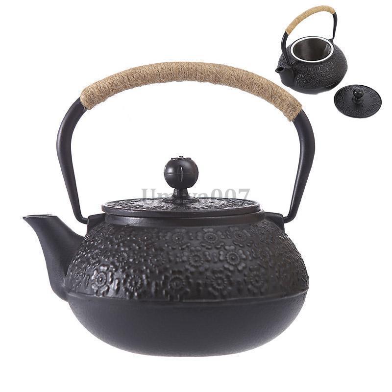 新品 鉄瓶 南部鉄器 ih対応 桜柄 さくら 鉄びん 鉄器 鋳物 茶道道具 鉄分補給 伝統工芸品 ガス 電気コンロ 炭火 ih調理器 直火 対応 900ml