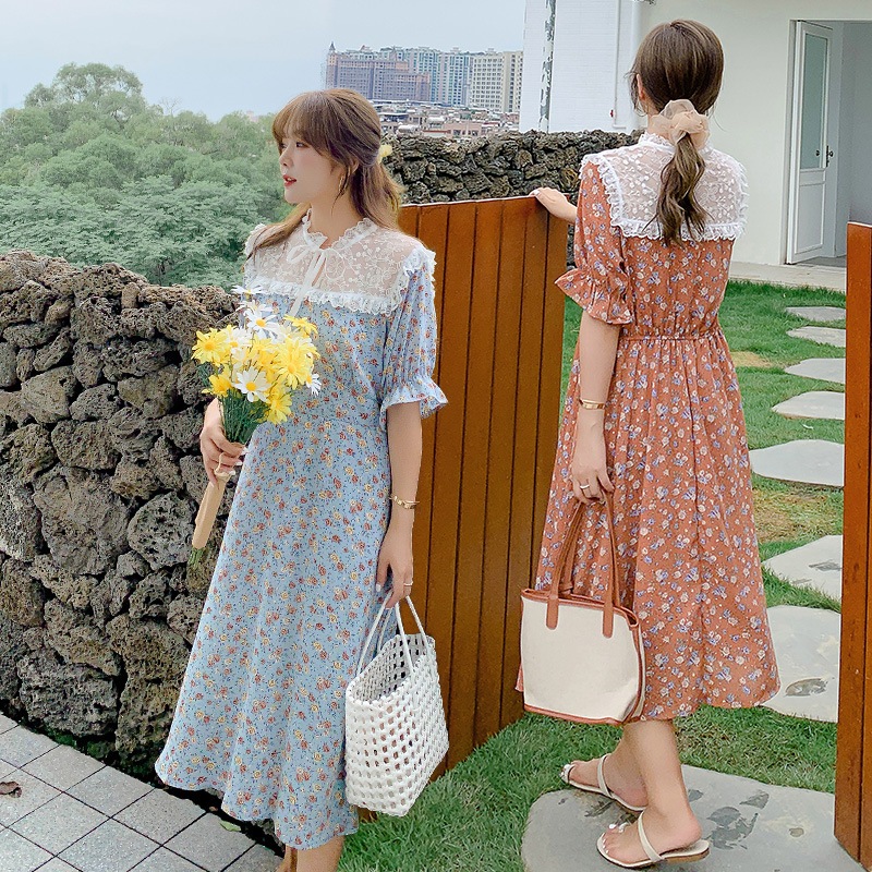 ワンピース 大きいサイズ 半袖 春夏 韓国 妊婦 マタニティ ゆったり きれいめ 3l 4xl 5l