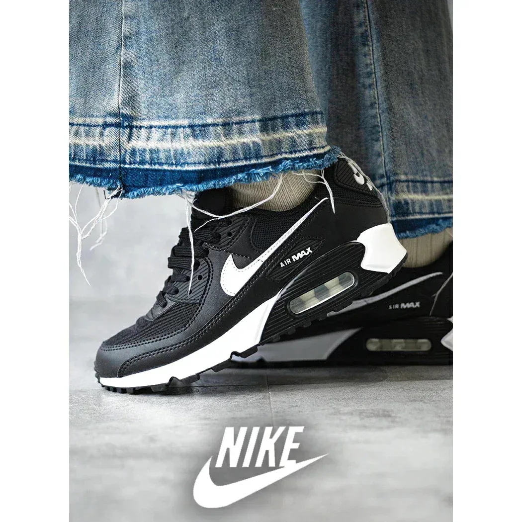 NIKE WMNS AIR MAX 90 "BLACK WHITE" ナイキ ウィメンズ エアマックス スニーカー ( 黒 ブラック 白 ホワイト レディース メンズ DH8010-002 )
