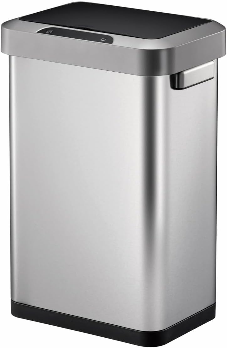 EKO ゴミ箱 自動開閉 ホライゾンセンサービン シルバー 45L ふた付き インナーボックス無し EK9262MT-45L