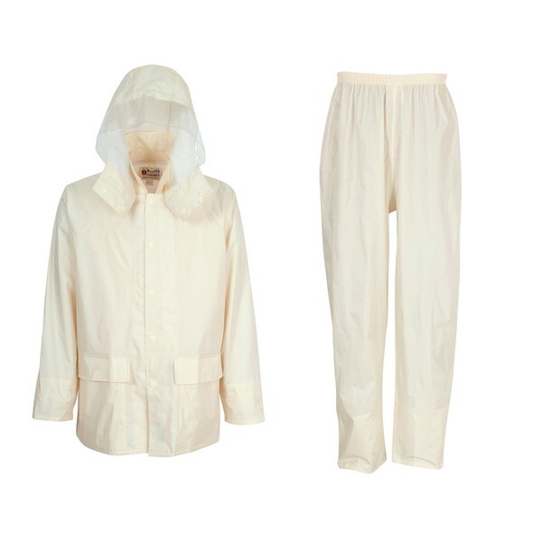 3308 レインタックコート上下メッシュ アイボリー 5L