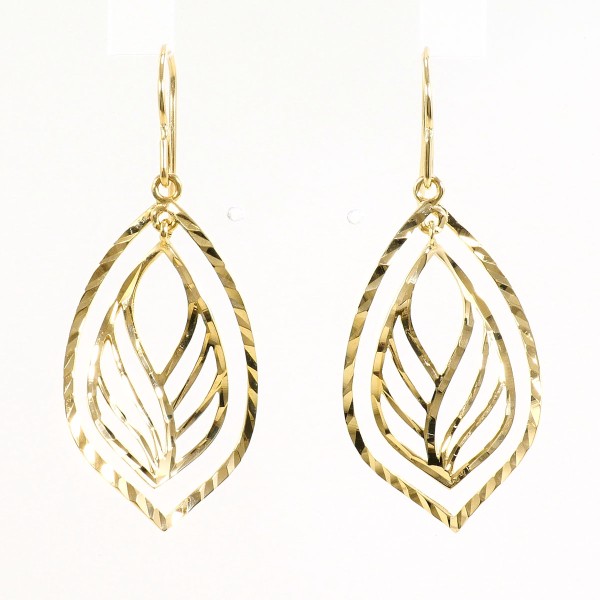 K18 18金 YG イエローゴールド ピアス 総重量約1.4g ジュエリー 中古