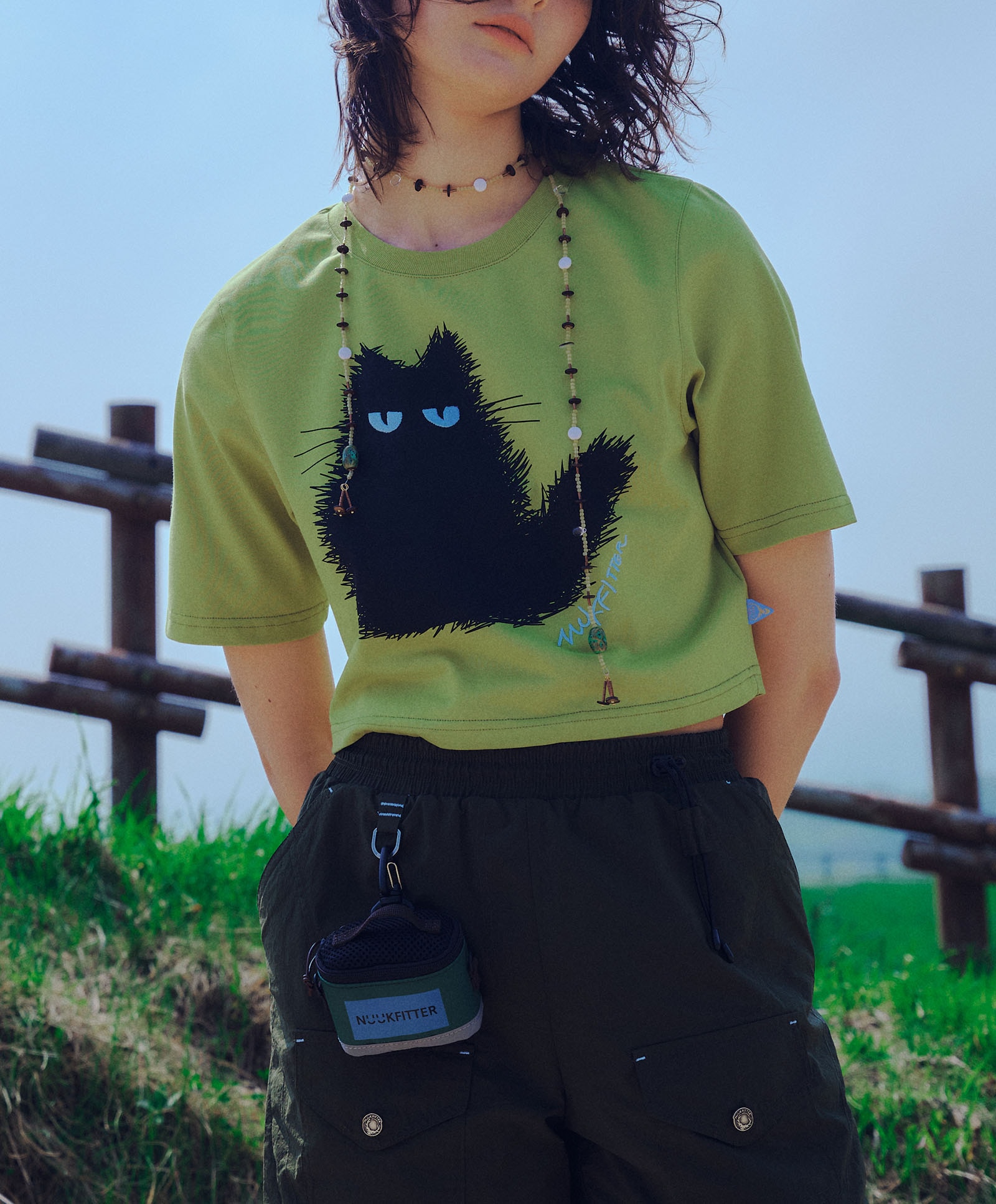 YATTO CROP T-SHIRT_WOMEN [LIGHT KHAKI] 8,075円