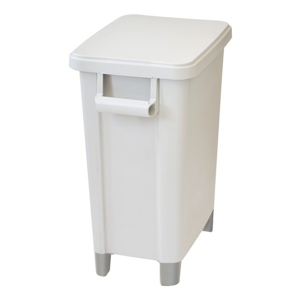 RISU業務用ゴミ箱 厨房用脚付きペール70L 排水栓付き グレー