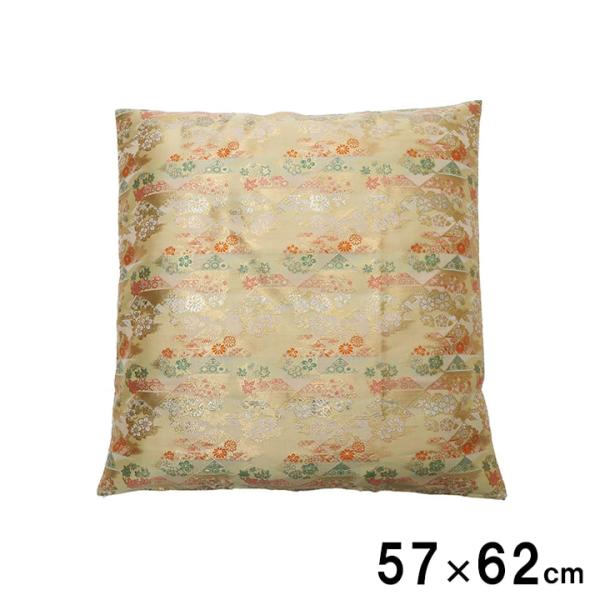 京菊 カバー 座布団カバー 金襴 国産 日本製 仏前 法事 お盆 贈り物 和室 和柄 八端判KGZC5762