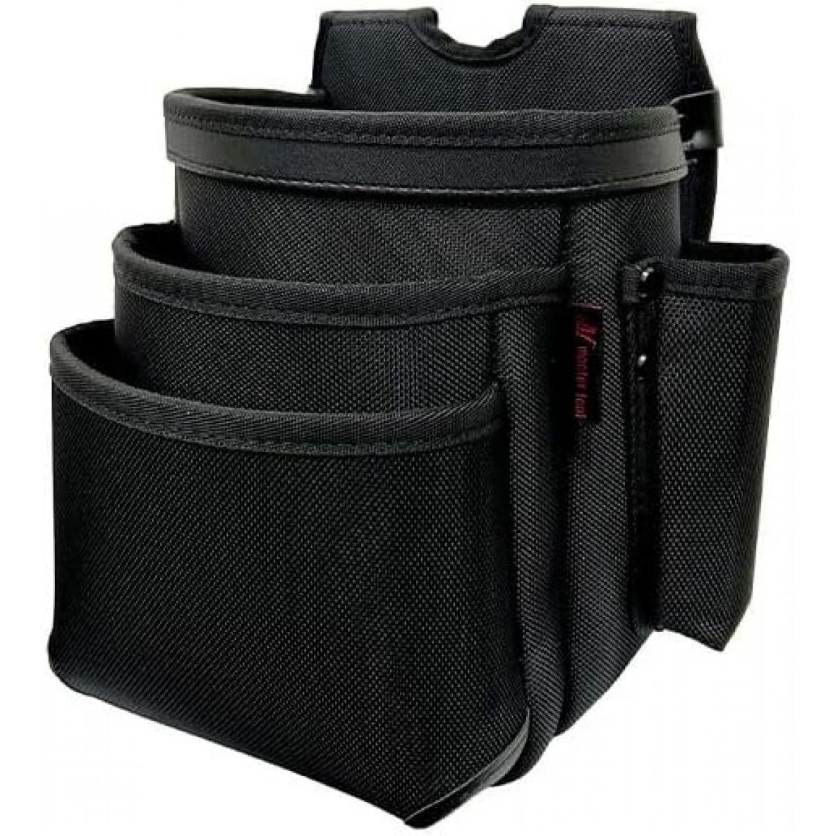 マスターツール 腰袋 3段 赤 MH-K3 工具差し 工具収納 道具袋 タグ色：赤 MASTERTOOL