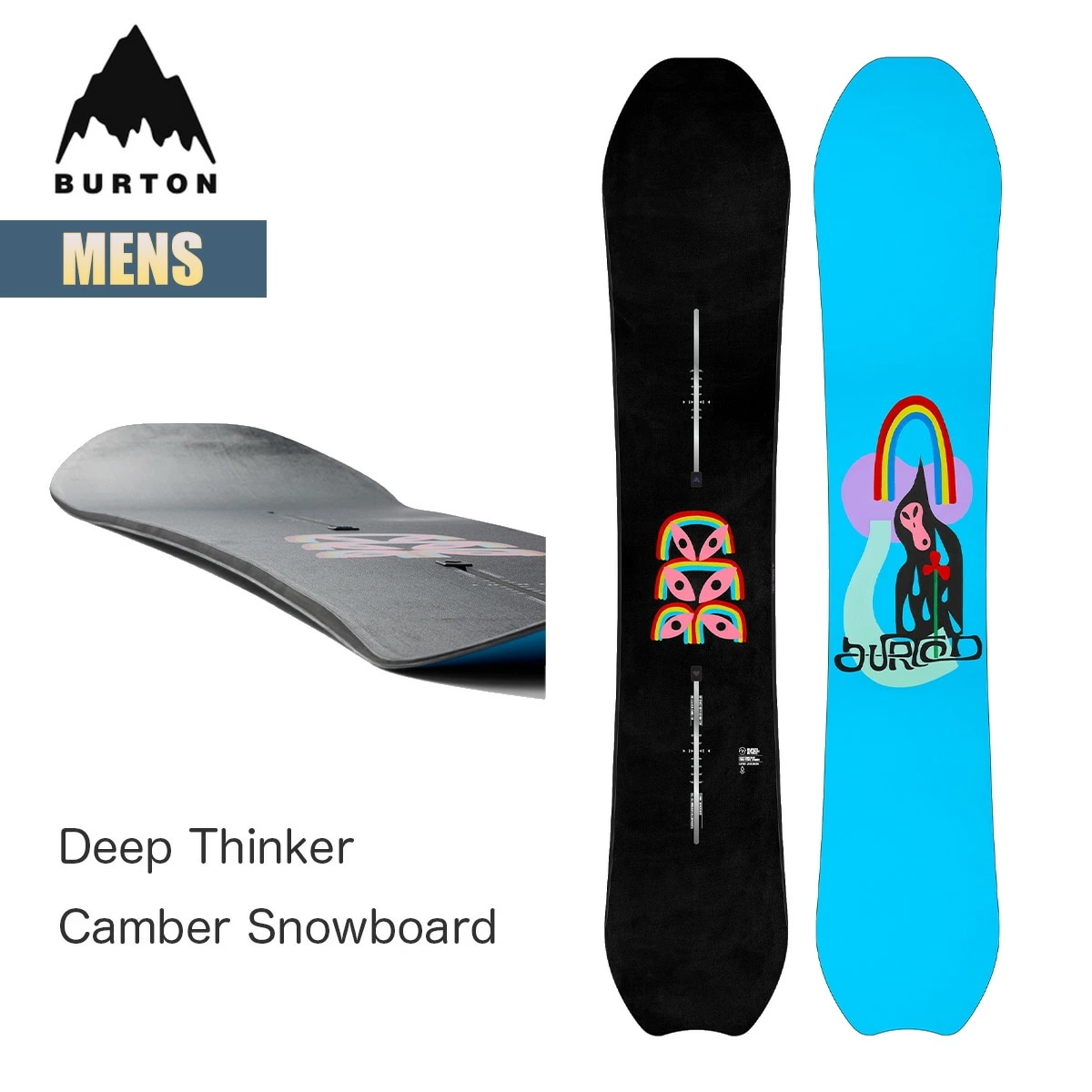 スノーボード 板 メンズ 24-25 ディープシンカー キャンバー W25JP-172001 Mens Deep Thinker Camber Snowboard 154 157