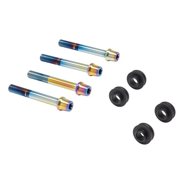 オフセットカラーマウントボルトセット 適合キャリパーB テーパーキャップ チタン色 CBK-01BTT