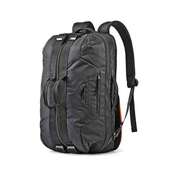 High Sierra Dells Canyon Convertible Backpack Travel and Gym Duffel Bag with Quick-Access Pockets fo